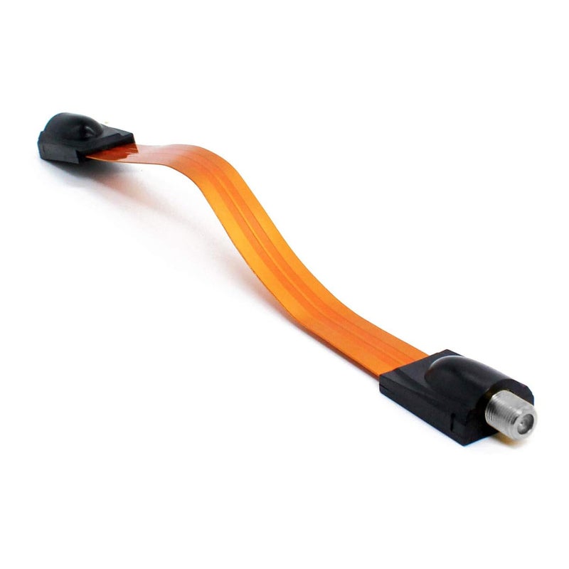 VANTRONIK Flat Coaxial Cable for Windows Ghost Wire Ultra-Thin Soft Window Cable for TV 11.8 inches Long with F Connector - Image 4